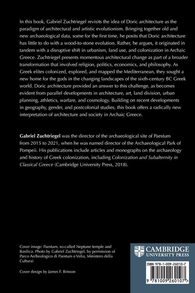 Weitere Ansicht: The Making of the Doric Temple | Gabriel Zuchtriegel