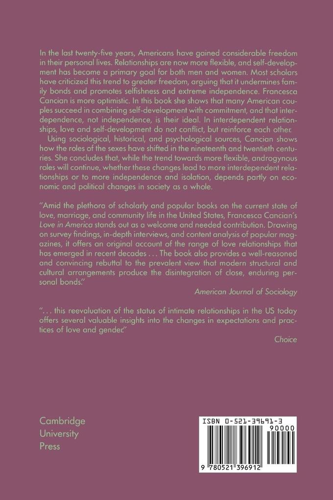 Weitere Ansicht: Love in America | Francesca M. Cancian