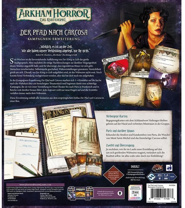 Weitere Ansicht: Fantasy Flight Games - Arkham Horror Das Kartenspiel - Der Pfad nach Carcosa - Kampagnen-Erweiterung | Nate French, MJ Newman