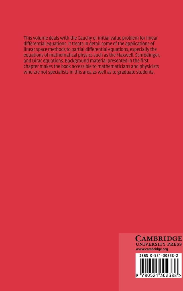 Weitere Ansicht: The Cauchy Problem | H. O. Fattorini, Adalbert Kerber, Hector O. Fattorini