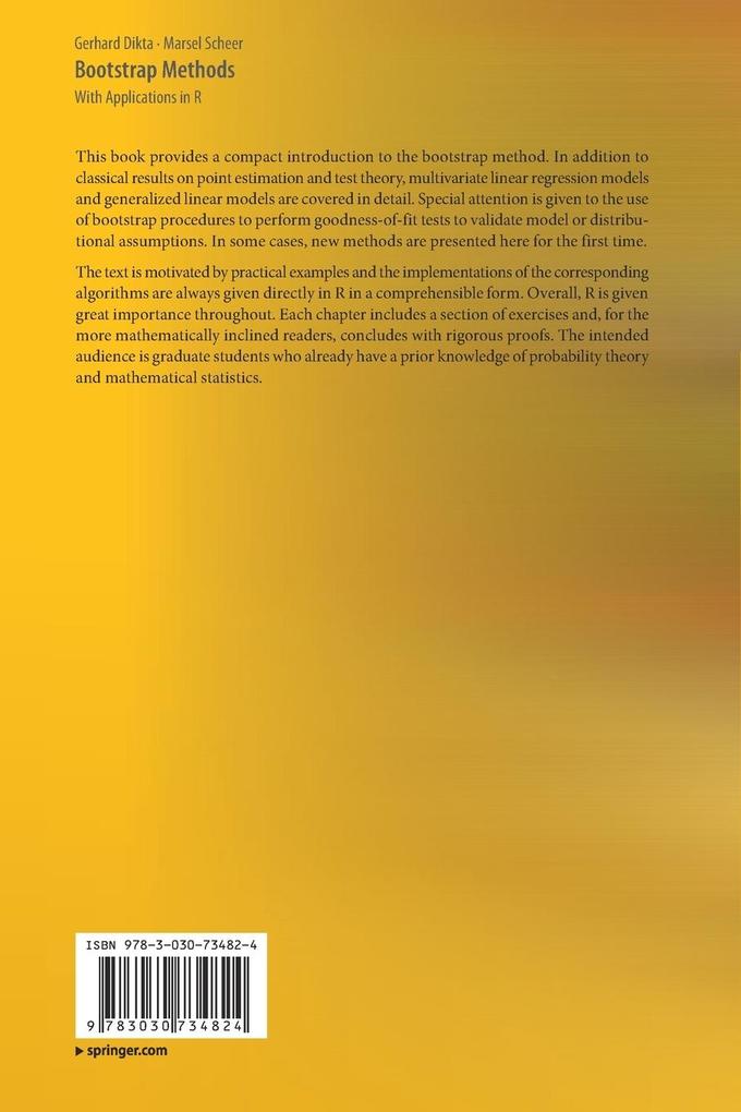 Weitere Ansicht: Bootstrap Methods | Gerhard Dikta, Marsel Scheer
