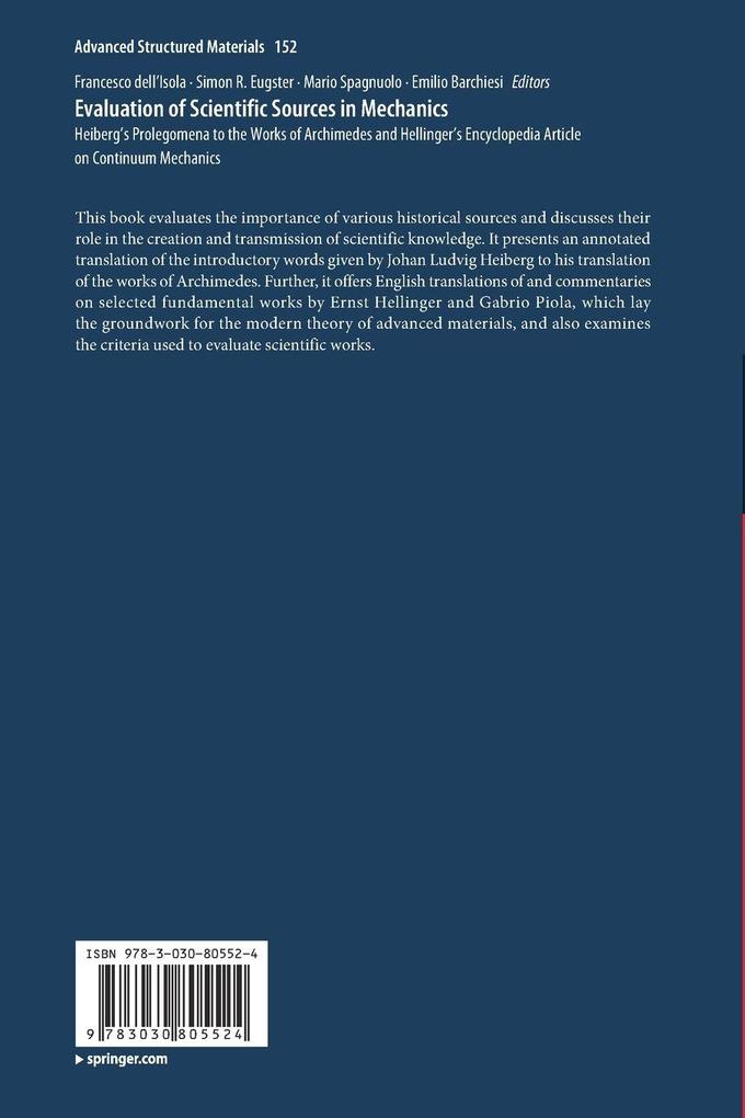 Weitere Ansicht: Evaluation of Scientific Sources in Mechanics