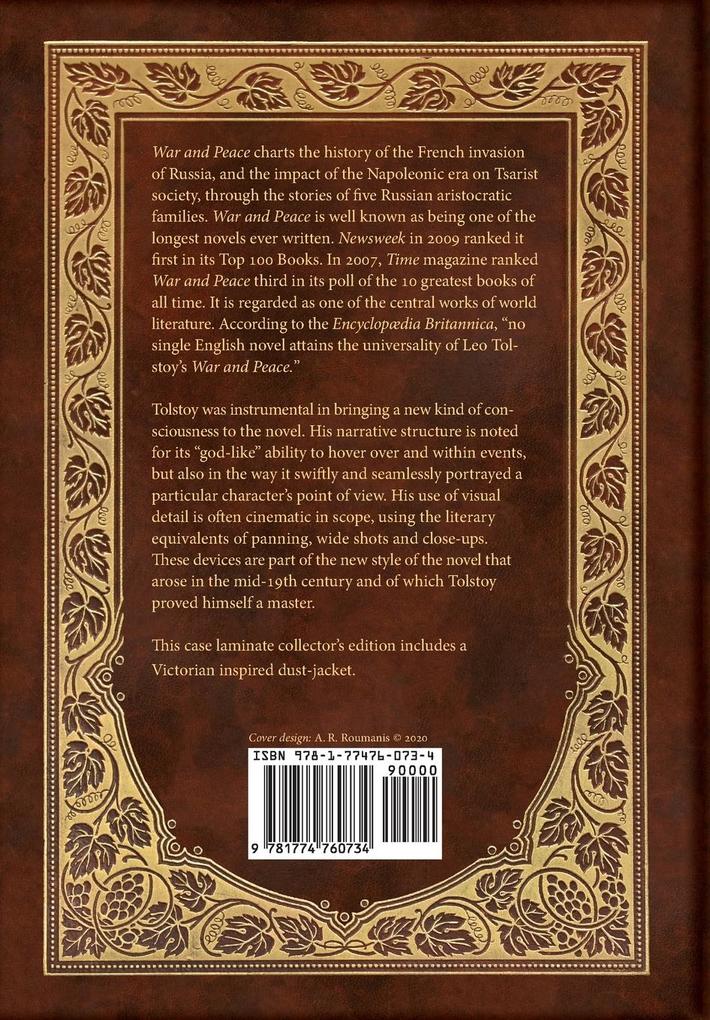 Weitere Ansicht: War and Peace (Royal Collector's Edition) (Annotated) (Case Laminate Hardcover with Jacket) | Leo Tolstoy