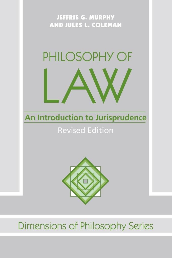 Produktbild: Philosophy Of Law | Jeffrie G. Murphy