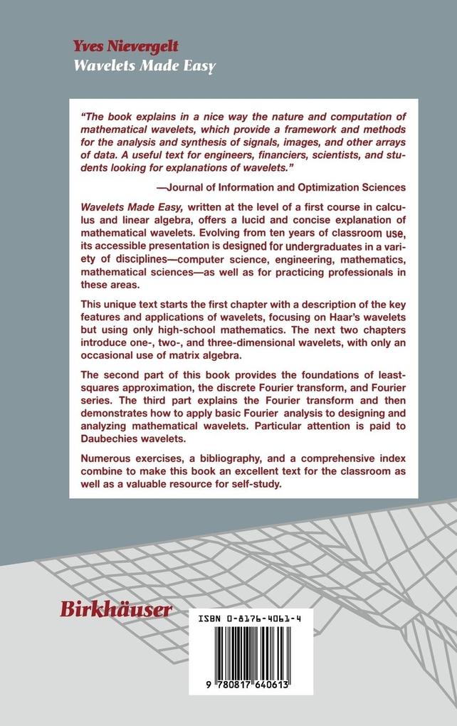 Weitere Ansicht: Wavelets Made Easy | Yves Nievergelt