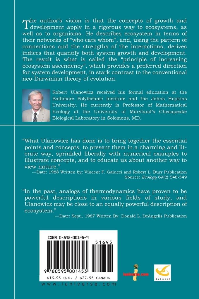 Weitere Ansicht: Growth and Development | Robert E. Ulanowicz