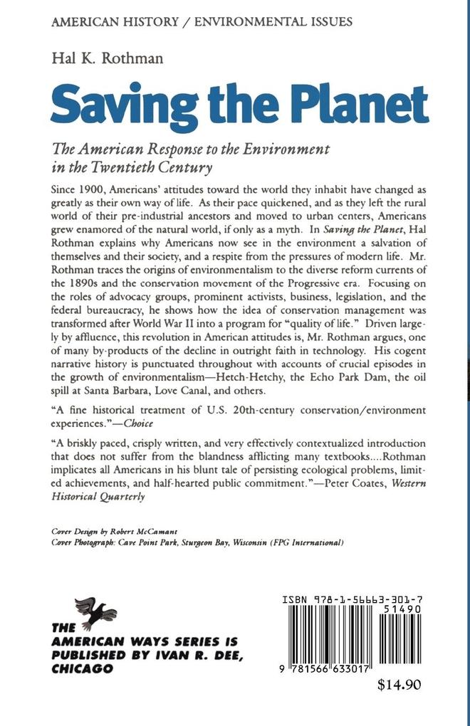 Weitere Ansicht: Saving the Planet | Hal K. Rothman