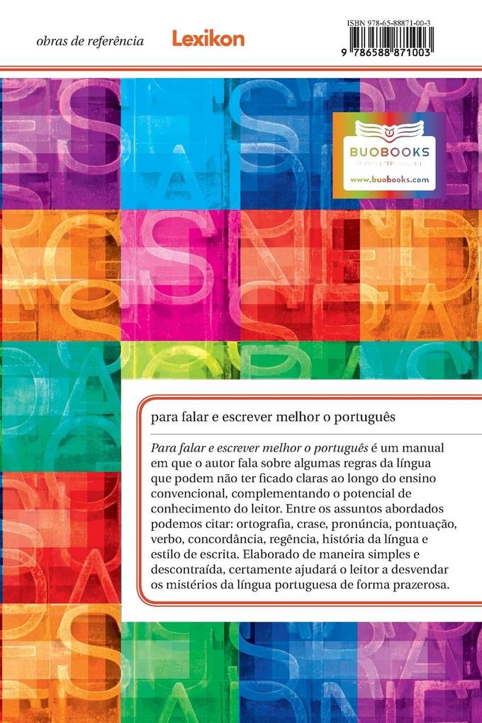 Weitere Ansicht: Para falar e escrever melhor o português | Adriano Da Gama Kury