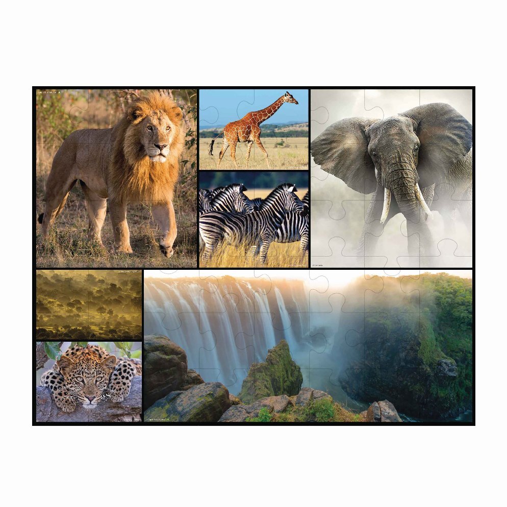 Weitere Ansicht: Bodenpuzzle Afrika 48 Teile