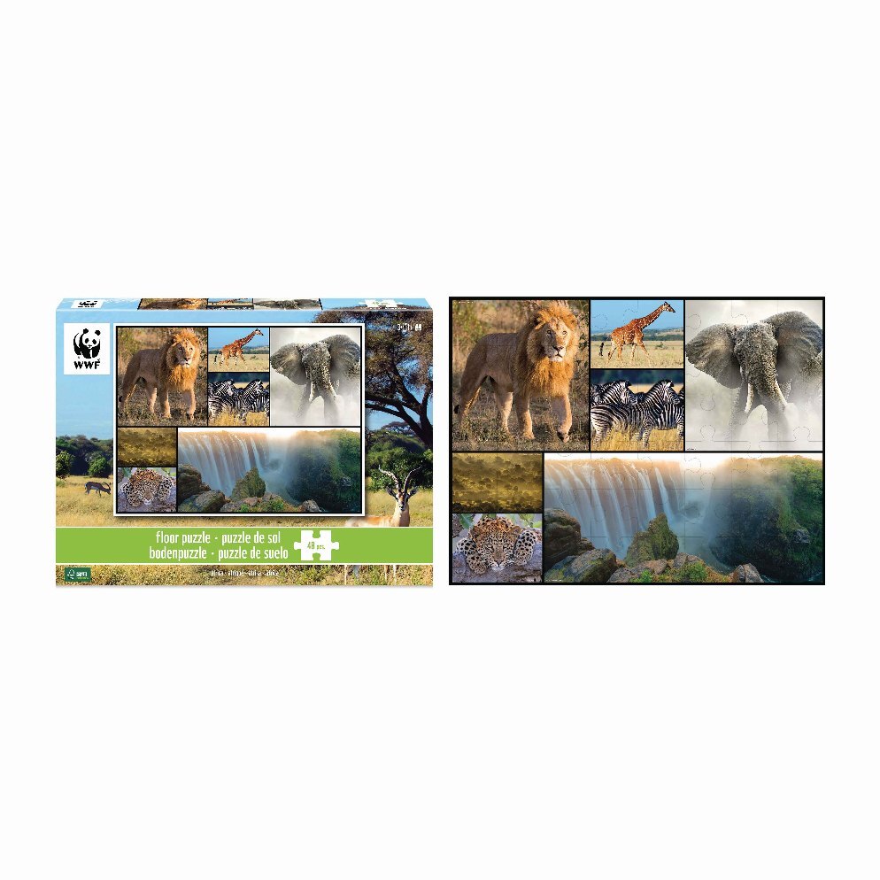 Weitere Ansicht: Bodenpuzzle Afrika 48 Teile