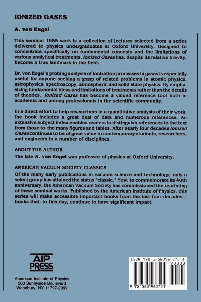 Weitere Ansicht: Ionized Gases | A.von Engel