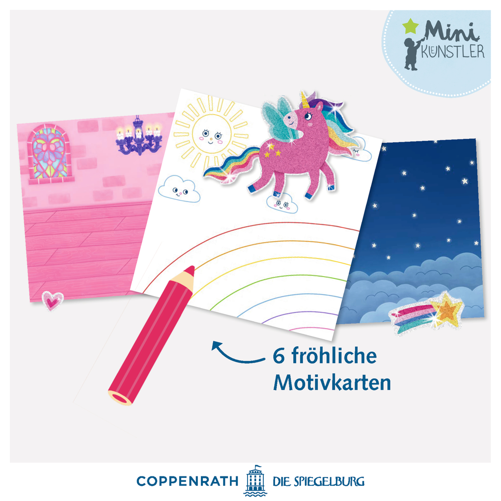 Weitere Ansicht: Meine Mini-Stickerwelt - Glitzer-Einhörner