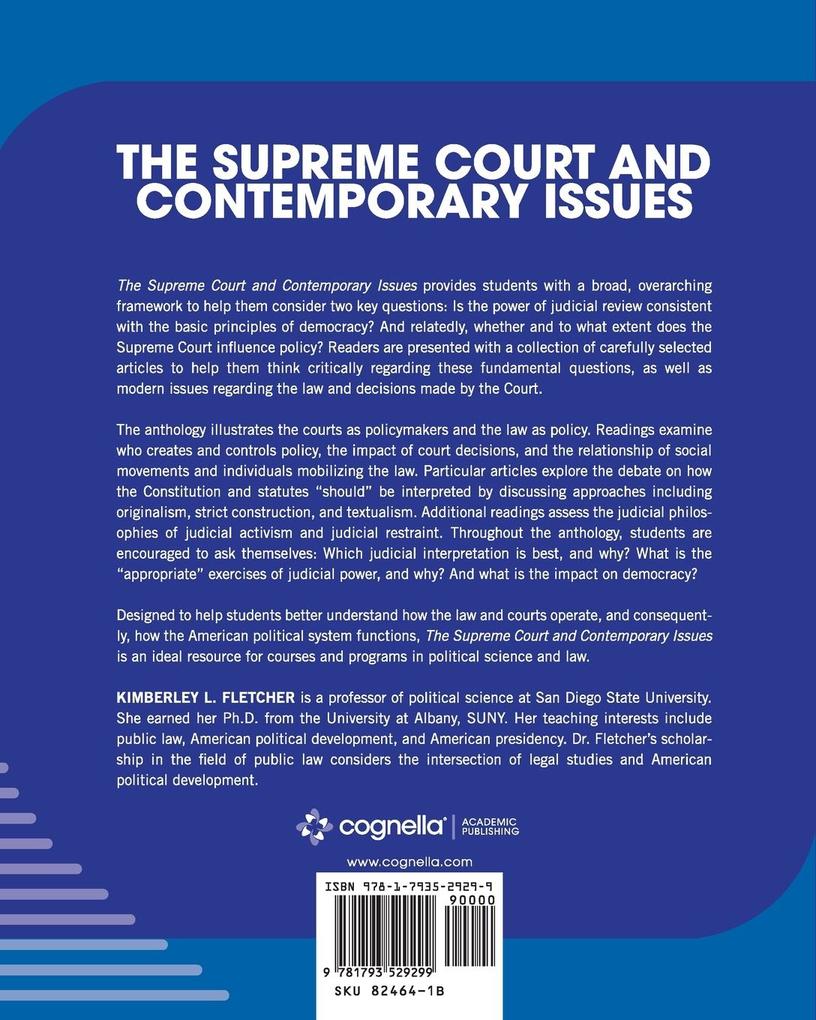 Weitere Ansicht: The Supreme Court and Contemporary Issues | Kimberley Fletcher