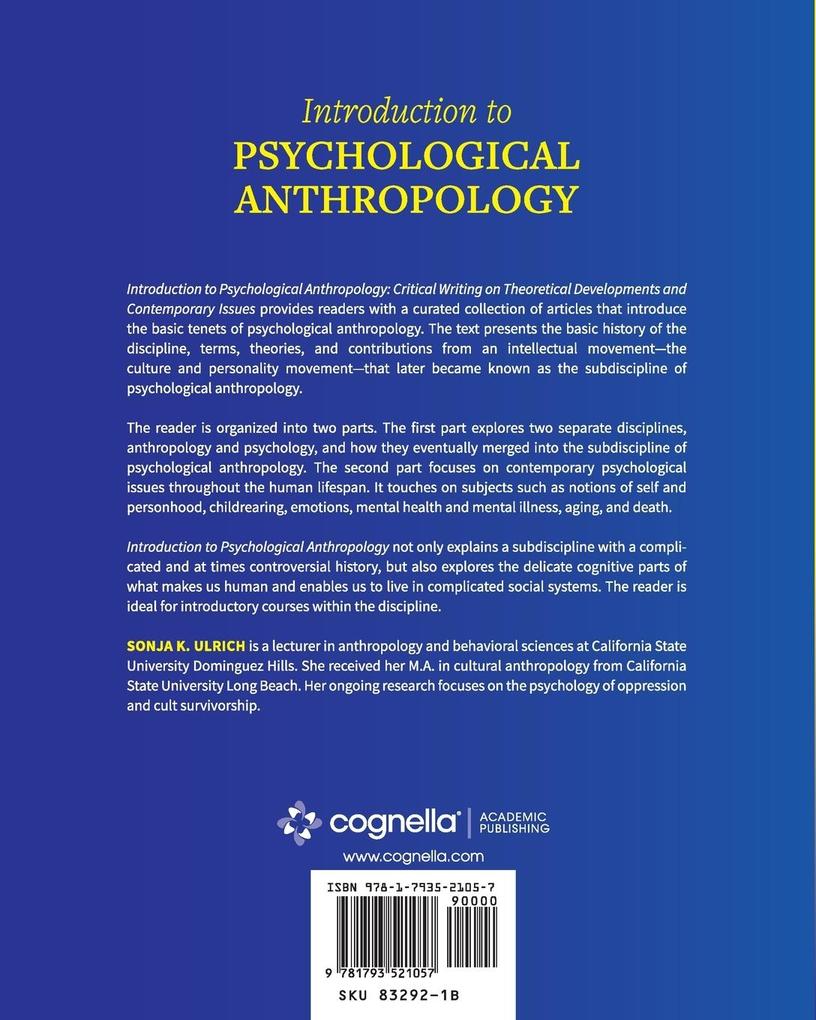 Weitere Ansicht: Introduction to Psychological Anthropology