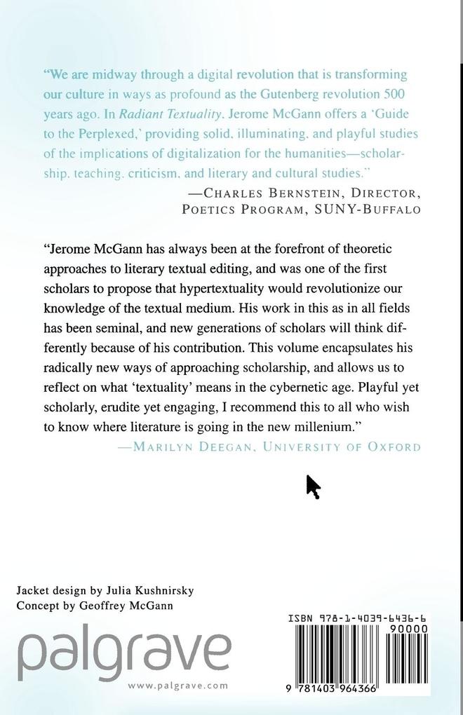 Weitere Ansicht: Radiant Textuality | J. McGann