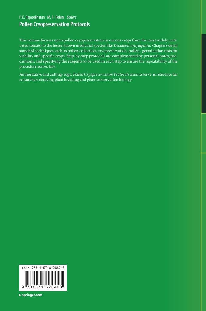 Weitere Ansicht: Pollen Cryopreservation Protocols
