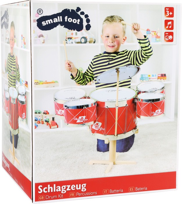 Weitere Ansicht: Small foot 1910 - Schlagzeug, Kinder-Musikinstrument, Höhe: 60cm
