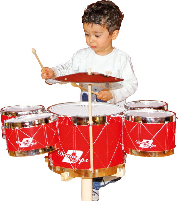 Weitere Ansicht: Small foot 1910 - Schlagzeug, Kinder-Musikinstrument, Höhe: 60cm