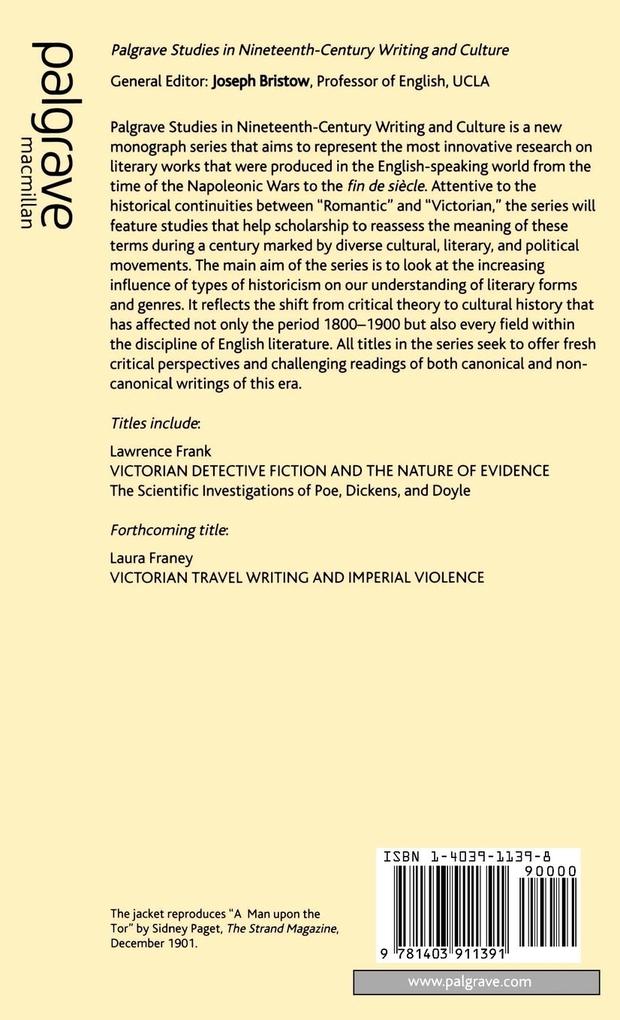 Weitere Ansicht: Victorian Detective Fiction and the Nature of Evidence | L. Frank