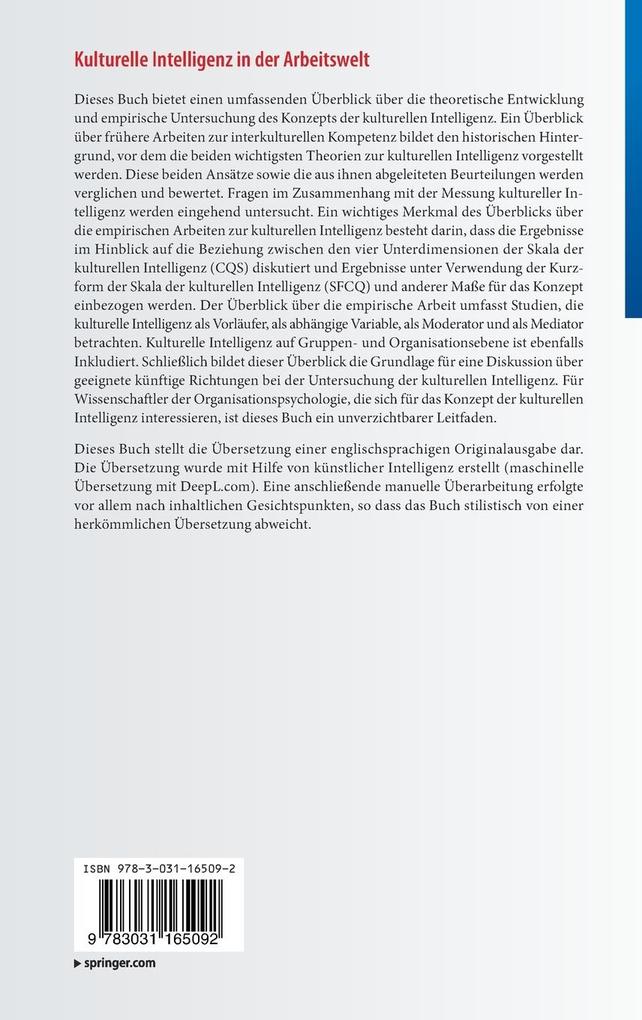 Weitere Ansicht: Kulturelle Intelligenz in der Arbeitswelt | Yuan Liao, David C. Thomas