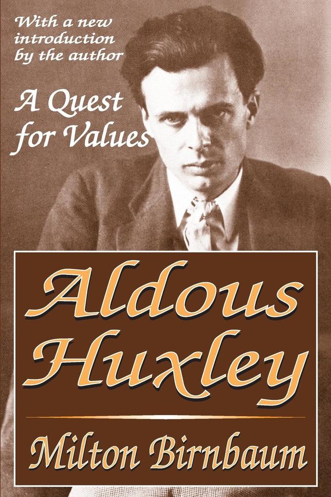 Produktbild: Aldous Huxley | Milton Birnbaum
