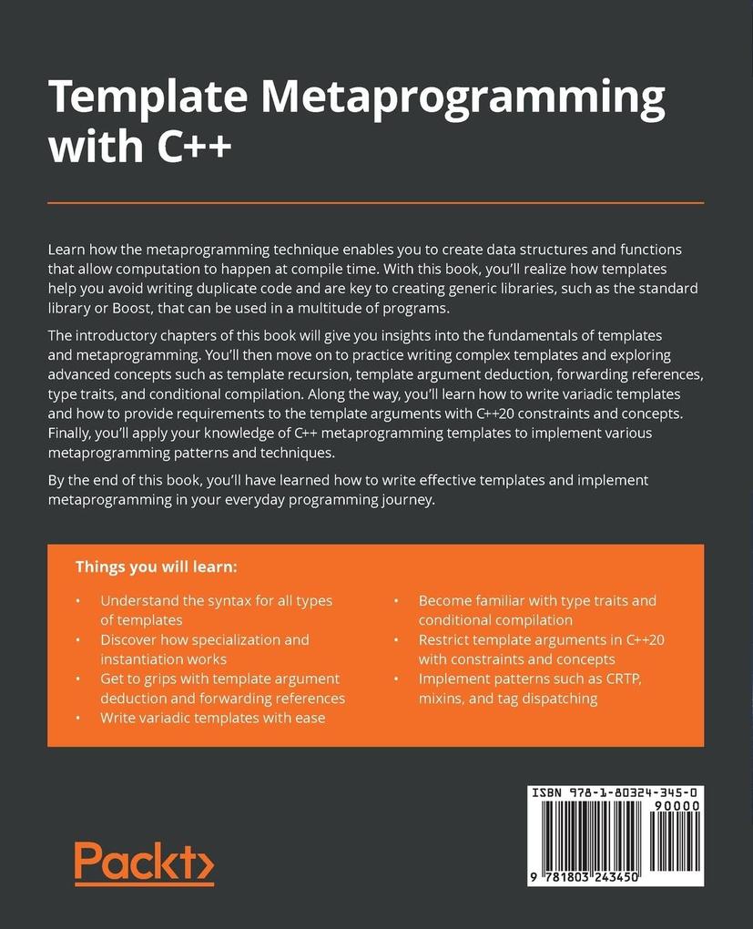 Weitere Ansicht: Template Metaprogramming with C++ | Marius Bancila