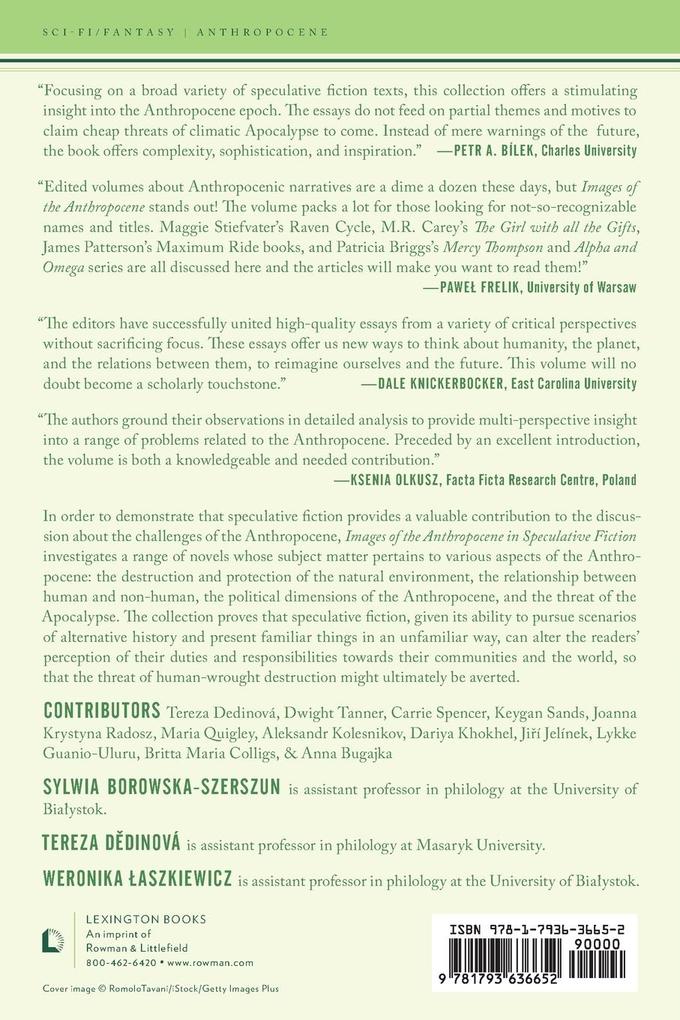 Weitere Ansicht: Images of the Anthropocene in Speculative Fiction