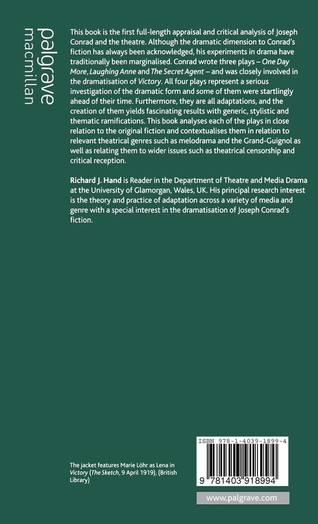 Weitere Ansicht: The Theatre of Joseph Conrad | Richard J. Hand
