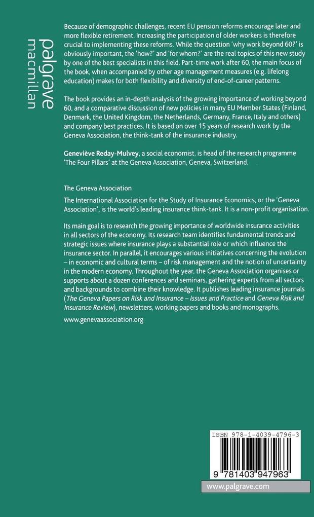 Weitere Ansicht: Working Beyond 60 | G. Reday-Mulvey