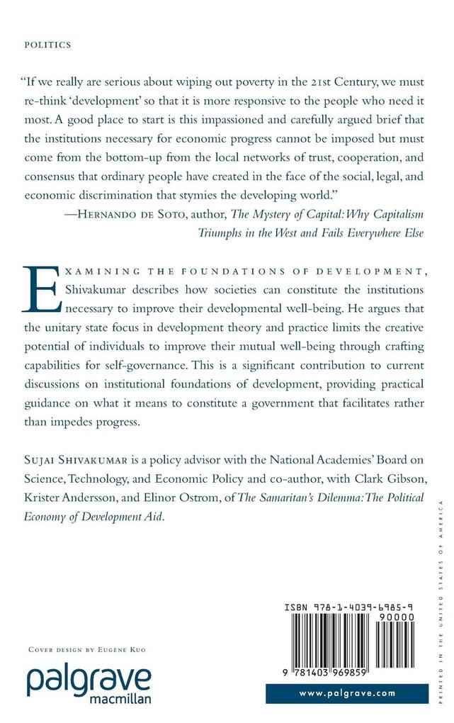 Weitere Ansicht: The Constitution of Development | S. Shivakumar