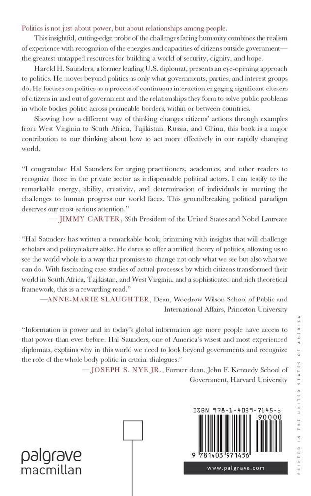 Weitere Ansicht: Politics Is about Relationship | H. Saunders