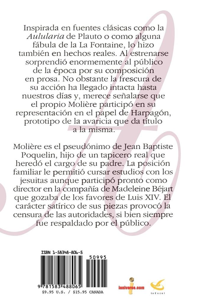 Weitere Ansicht: El Avaro | Moliere
