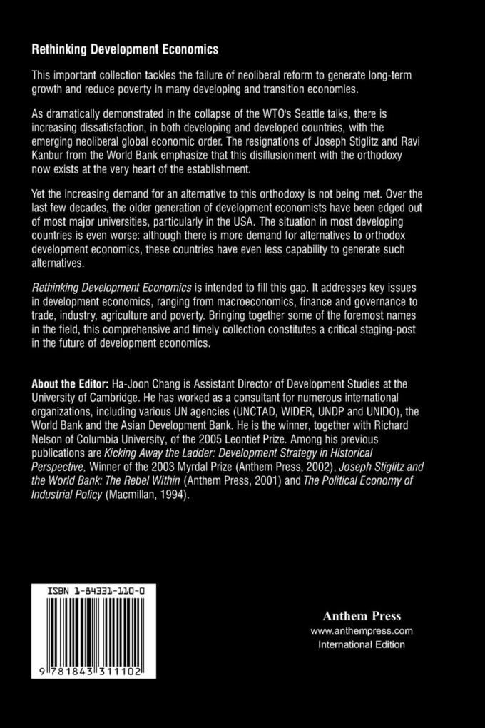 Weitere Ansicht: Rethinking Development Economics