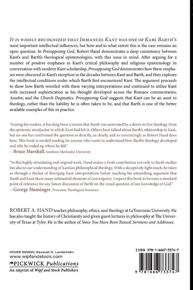 Weitere Ansicht: Presupposing God | Robert A. Hand