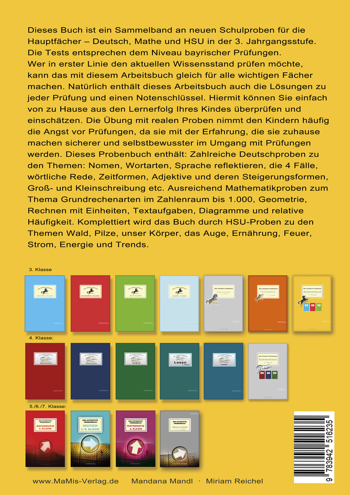 Weitere Ansicht: Das ultimative Probenbuch Sammelband 3. Klasse | Miriam Reichel, Mandana Mandl
