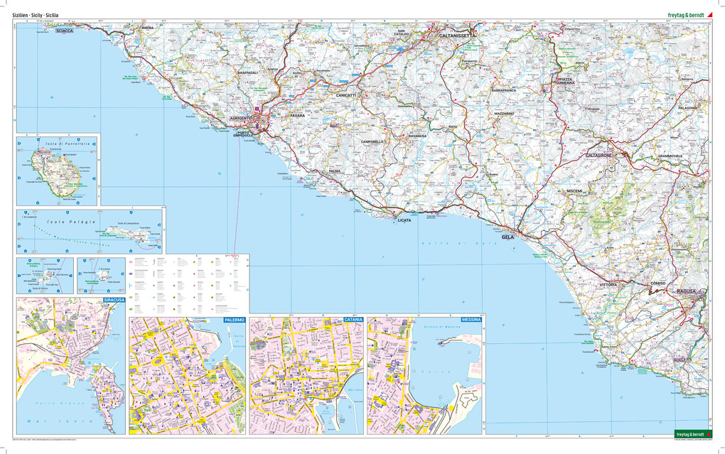 Weitere Ansicht: Sizilien, Straßenkarten-Set 1:150.000, freytag & berndt