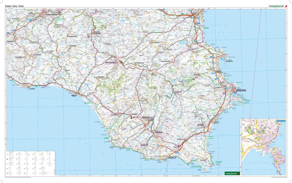 Weitere Ansicht: Sizilien, Straßenkarten-Set 1:150.000, freytag & berndt