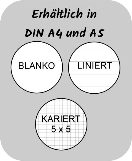 Weitere Ansicht: A 5 Notizblock Manga Quinn, weiß, blanko
