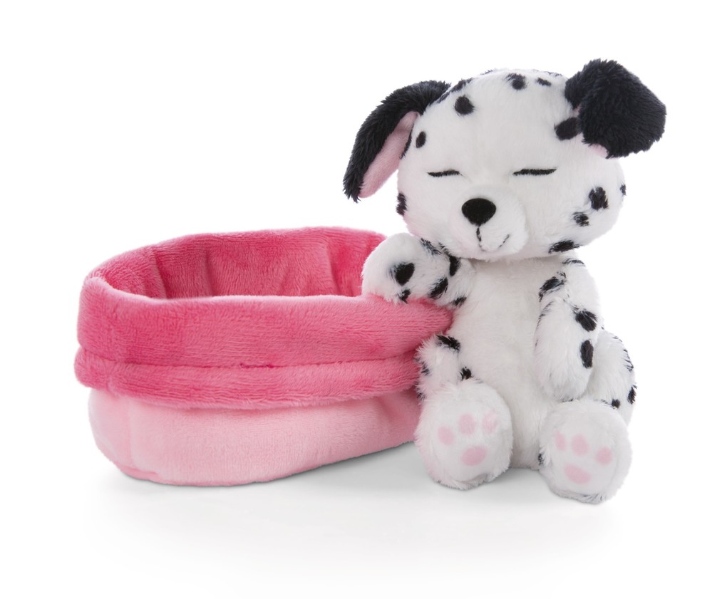 Weitere Ansicht: NICI - Sleeping Pets - Welpe Dalmatiner 12cm im Körbchen