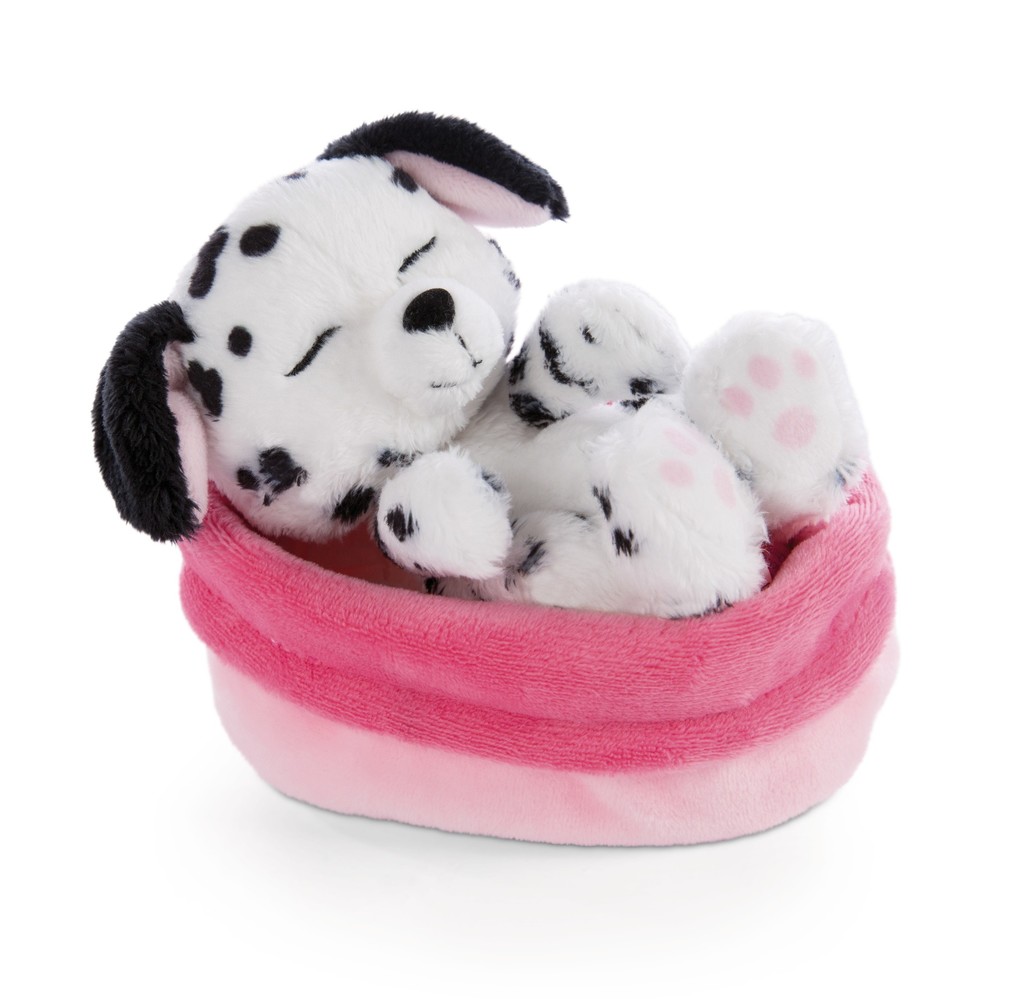 Weitere Ansicht: NICI - Sleeping Pets - Welpe Dalmatiner 12cm im Körbchen