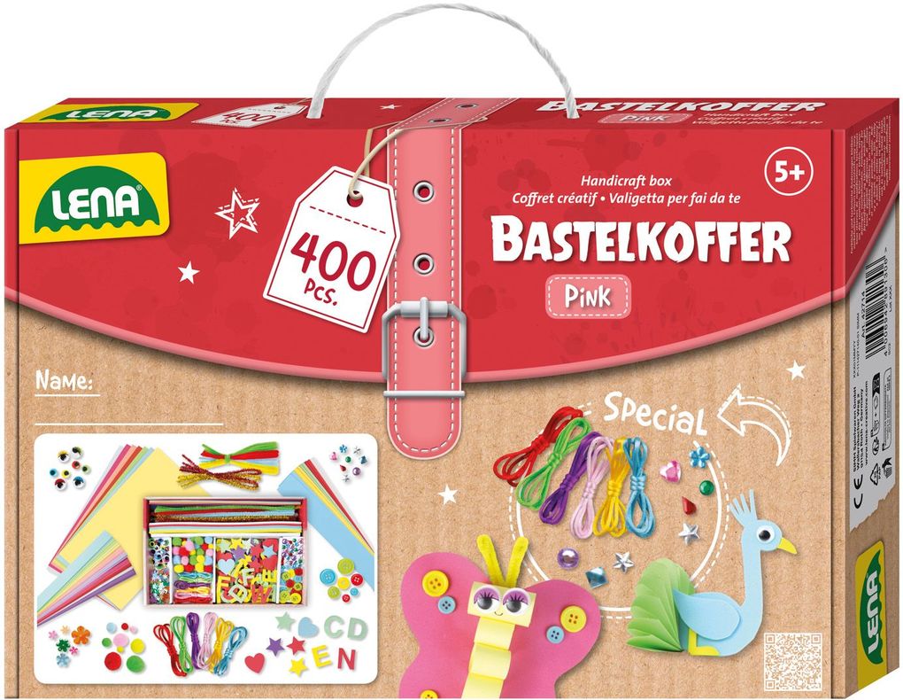 Produktbild: Lena - Bastelkoffer, pink, Faltschachtel