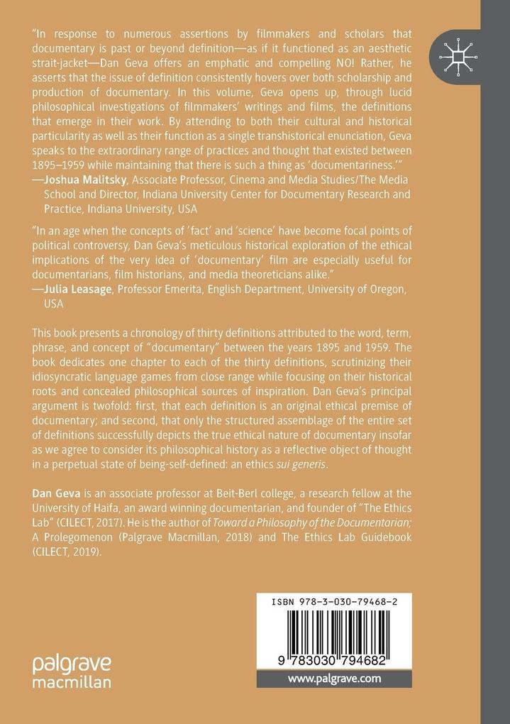 Weitere Ansicht: A Philosophical History of Documentary, 1895-1959 | Dan Geva