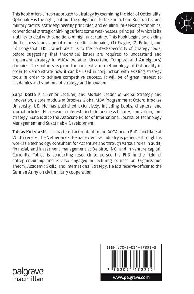 Weitere Ansicht: Strategic Optionality | Surja Datta, Tobias Kutzewski