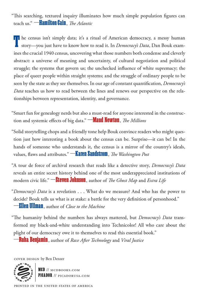 Weitere Ansicht: Democracy's Data | Dan Bouk