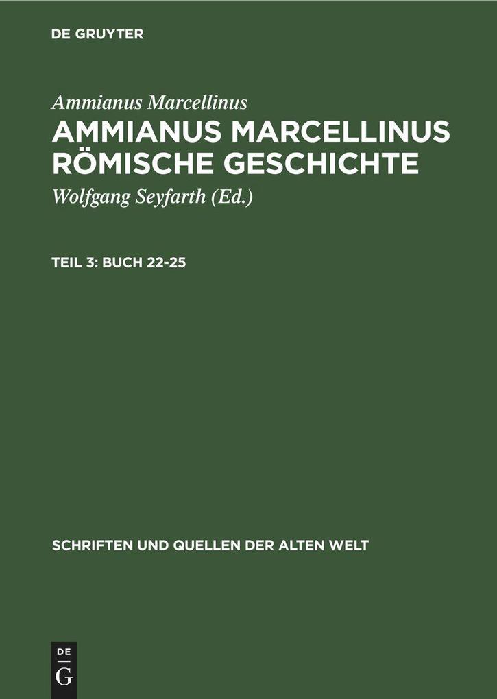 Produktbild: Buch 22-25 | Ammianus Marcellinus