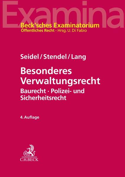 Produktbild: Besonderes Verwaltungsrecht | Achim Seidel, Robert Stendel, Rudi Lang, Ekkehart Reimer, Markus Möstl