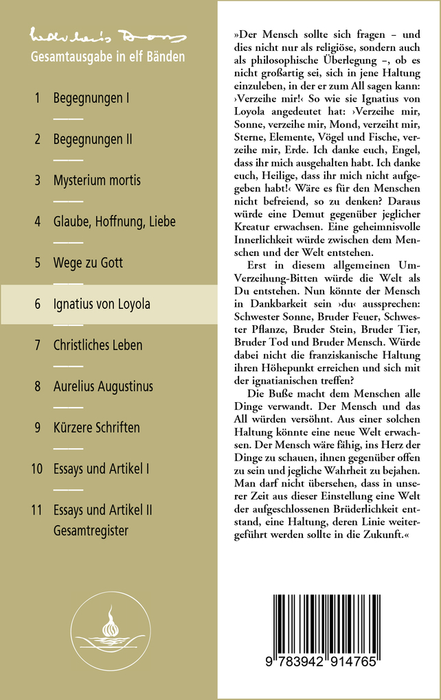 Weitere Ansicht: Befreiung zum Leben: Ignatius von Loyola | Heute Christ sein | Ladislaus Boros