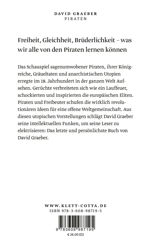 Weitere Ansicht: Piraten | David Graeber