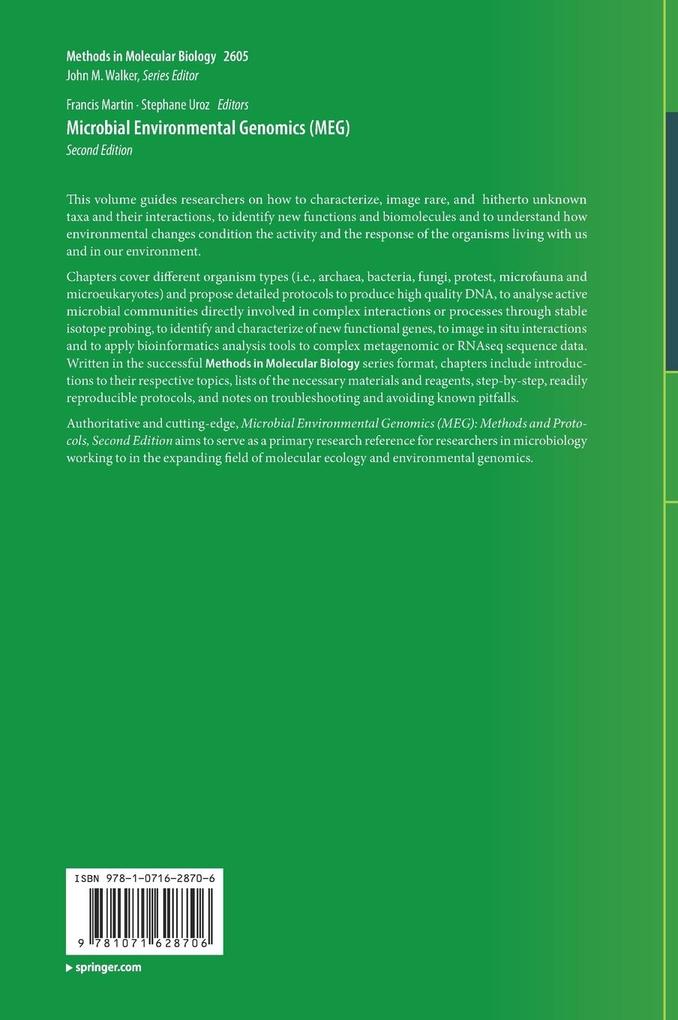 Weitere Ansicht: Microbial Environmental Genomics (MEG)