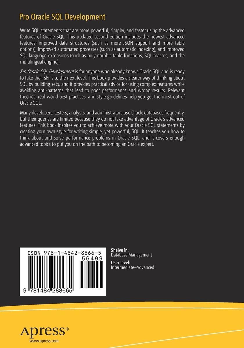 Weitere Ansicht: Pro Oracle SQL Development | Jon Heller